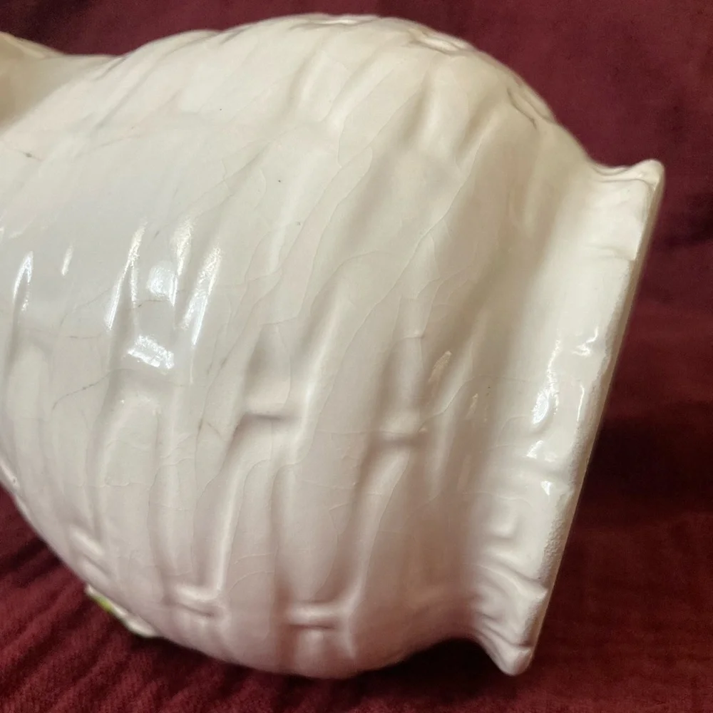 Vintage Lefton Japan Rustic Daisy Ceramic Creamer Pitcher Pot! - Picture 7 of 15